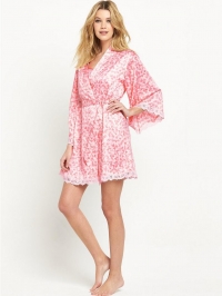 Heart Print Kimono