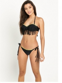 Bandeau Fringe Bikini Set