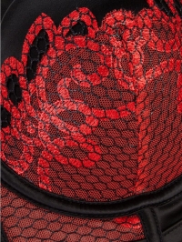 Fishnet Strapping Balconette Bra