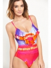 Dip Dye Frill Swimsuit